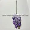 Orquídea Borboleta Artificial Pequena de 7 Cabeças, Material de Flor Decorativa Estilo Europeu, Cores de Outono, Flores Artificiais Atacado para Casamento e Hotel