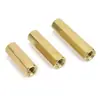 Columna de Aislamiento Hexagonal de Cobre de Doble Paso en Stock Columna Espaciadora M2-M6 Columna de Soporte para PCB Tornillo Columna Rosca Interna Espárrago Pasante
