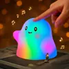 Lámpara de Noche Pequeña y Linda, Lámpara de Mesa Adorable y Creativa, Lámpara Táctil de Silicona con Forma de Nube, Compañera de Sueño Luz de Noche para Niños