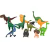 Decoraciones para Pastel de Dinosaurios Adornos Tyrannosaurus Rex Cumpleaños Año Viejo Niños Jurásico Postre Hoja Verde Accesorios para Insertar