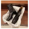 Botas de Moda 2026 Otoño/Invierno Versátiles de Charol Retro Puntera Cuadrada Tacón Grueso Cierre Lateral para Mujer Botas Adelgazantes Botines Elegantes de Tacón Alto