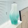 Vaso de vidro fosco novo de luxo leve estilo europeu decoração de casa sala de estar mesa de jantar arranjo de flores flor seca decoração de arte criativa