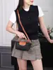 Bolsa Feminina de Couro Bovino de Primeira Camada Xiaolongxiang Elegante Estudante Ombro Transversal Versátil para Deslocamento Macia