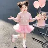 Conjunto de Dos Piezas Falda Suéter para Niña Otoño Invierno 2026 Estilo Coreano Chic Suéter de Punto Tutú Gasa Esponjosa Vestido de Princesa