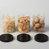 En Stock Al Por Mayor 85*106mm Botellas de Plástico Modernas para Snacks Botellas de Empaque para Snacks de Comida Latas de Empaque Latas para Avena
