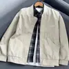 Chaqueta de hombre 2026 nuevo modelo transfronteriza casual abrigo marca de moda suelta versátil cuello alto chaqueta de béisbol top de alta calle