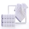 Toalla de lavado facial al por mayor para el hogar de algodón unisex toalla facial de algodón absorbente de pelusa toalla de baño empaque independiente
