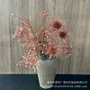 Flores Artificiales de Bronce Cubo de Bendición de Año Nuevo Arreglo Floral Adornos de Navidad Hojas de Dinero Hojas de Abanico Plateado Decoración Floral para Salón de Bodas