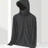 Ropa de Protección Solar Estilo Verano para Pareja, Ropa de Protección Solar Ultra-Delgada Transpirable para Hombre, Anti-UV, Talla Grande con Capucha de Seda de Hielo Ropa de Protección Solar para Hombre