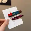Pinza para el pelo de lunares de dopamina para mujer, Pinza lateral dulce y versátil, Pinza Bb linda, Pinzas de colores para flequillo y cabello, Pasador de moda