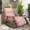 Mecedora de balcón para adultos, adecuada para dormir, uso en casa para tomar el sol, doble propósito para sentarse y dormir, sillón reclinable perezoso, sillón sofá individual