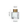 Botella Hexagonal para Aromaterapia, Botella Vacía de Vidrio Espeso, Botella Difusora de Varillas sin Llama, Botella Evaporadora de Perfume, Artículo de Decoración para el Hogar