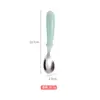 Desenho Animado Aço Inoxidável 304 Talheres Infantis Garfo Colher Caixa Conjunto de Três Peças Talheres de Bebê Presente para Mãe e Bebê Colher Garfo Cabo Redondo