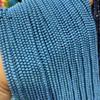 Cuentas de 3 mm prensadas en rosa, azul turquesa, brillantes, redondas, pequeñas, Mimi