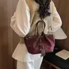 Bolso de hombro de gran capacidad para el día a día con estampado de leopardo, nuevo estilo cubo de otoño, moderno y versátil, bolso Rad para mujer 2026