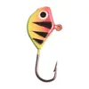 Anzuelo de Pesca con Cabeza de Plomo de 6 Colores con Forma de Pez Transfronterizo 2.1g Anzuelo de Pesca para Hielo Micro Colorido Señuelo de Pesca con Cebo Blando