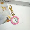 Reloj colgante clásico de moda en color macarrón, reloj de bolsillo simple y colorido, reloj de cuarzo mini portátil para estudiantes