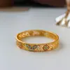 Pulsera Original Retro de Moda Estilo Chino Nuevo Mariposa Multicolor Esmalte Goteo de Aceite para Mujer, Joyería Versátil de Lujo Ligero de Alta Gama