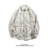 Camisa masculina de mangas compridas primavera e outono de alta qualidade ins marca de moda casual ruoshuai outono solto workwear camisa jaqueta