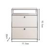Armário Lateral Modular Combinado de Aço Inoxidável Estilo Coreano Simples ins Internet Popular Armário de Armazenamento Casa