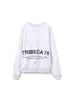 Comercio Exterior Transfronterizo Estilo Europeo y Americano Ropa de Mujer 2025 Otoño Nuevo Sudadera con Cuello Redondo Bordado de Letras Color de Contraste Manga Larga Tops para Mujer