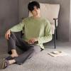 Pijama de Algodón Puro Yu Zhaolin para Hombre de Manga Larga Primavera y Otoño Fino Juvenil para Hombre Traje 100% Algodón Ropa para el Hogar