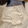 [Happy Shop] Calcinha 7A Antibacteriana Crotch Estendido Respirável Doce Seda Gelo Sem Costura Infantil Mulher Triângulo