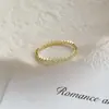 Anillo Minimalista Liso de Circonita Diseño de Nicho Lujo Ligero Panal Completamente Diamantado Anillo Cerrado Apilable Accesorio de Joyería de Moda