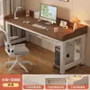 Escritorio de oficina simple, escritorio para computadora, escritorio para estudiantes para uso en el hogar, escritorio de estudio para dormitorio con un separador, escritorio para juegos, escritorio reforzado
