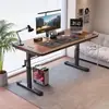 Escritorio ajustable en altura con manivela para oficina en casa, computadora, estudio infantil, escritorio de dibujo, mesita de noche para dormitorio