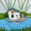 Jiang Taigong pesca rockery tanque de peixes água corrente bonsai ornamentos homem de pesca velho pavilhão acessórios para casa decoração de mesa