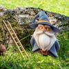 Uma Variedade de Novos Produtos, Figuras Criativas Fofas de Anões com Lanternas, Inserções Decorativas de Jardim de Pátio em PVC, Inserções de Solo, Adereços Decorativos
