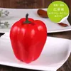 Simulación modelo de verdura y fruta falso verduras verdes pimiento rojo espuma plástica maíz rábano calabaza adornos decorativos accesorios