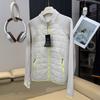 Offline 499 Estilo Montaña para Exteriores Ligera Cuello Alto Cortavientos Cálida Chaqueta de Algodón Chaqueta de Algodón con Empalme de Color Contrastante Chaqueta para Mujer