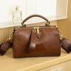 Bolso de Piel Suave para Mujer 2026 Nuevo Estilo Cruzado Boston Almohada Bolso Gran Capacidad Gama Alta Correa Ancha Bolso de Hombro