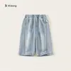 Ropa para Niños Bangxuan Pantalones para Niños Verano Nuevo Color Sólido Jeans para Niños Empalmados Pantalones Rectos para Niños Pequeños Pantalones Largos para Bebé