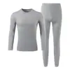 Novedades Otoño/Invierno Unisex Cachemir Proteína de Seda Antiestático Capa Base Antibacteriano Conjunto de Ropa Interior Térmica Estilo Pareja