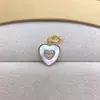 Colgante de concha marina en forma de corazón DIY base para colgante de perla accesorios de perla concha marina natural accesorios hechos a mano al por mayor