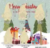 25 Piezas de Colgantes de Enano de Madera de Navidad sin Terminar en Blanco DIY Etiquetas Decorativas de Papá Noel para Árbol de Navidad