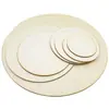 Envío Gratis Rodajas de Madera Redondas Cuadradas Hechas a Mano DIY Tableros de Madera Pintados a Mano Creativos Pirografía Contrachapado de Álamo Tableros Redondos de Madera
