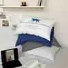 [Funda de Almohada Producto Individual] Diseño de Estilo Ins Casual Pieza Única Funda de Almohada de Algodón Puro Un Par 2