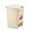 Papelera de Cocina de Alta Apariencia con Gran Capacidad y Pedal de Pie, Estampado de Dibujos Animados, Modelo Nuevo para Baño y Dormitorio, Cubo de Basura con Tapa de Apertura Automática