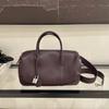 Bolsa feminina de couro legítimo 2024 Nova camada superior de couro de vaca Bolsa Boston Grande capacidade Bolsa de mão para viajante Bolsa de ombro retrô