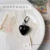 Llavero Colgante de Corazón Colgante Popular Coreano de Lazo Colgante de Bolso Joyería Hecha a Mano Llavero Decorativo DIY