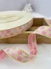 Cinta de jacquard bordada con hilo de oro, estilo pequeño y fragante de 2.1 cm, accesorios para el cabello, embalaje de caja de regalo, cinturón, accesorios para ropa de actuación, venta al por mayor.