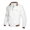 Tendencia de moda de primavera y otoño para hombres jóvenes: nueva chaqueta de béisbol deportiva casual para hombre, talla grande, con bordado y cuello alto, versátil