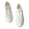 Zapatillas de Lona con Cordones Delanteros de Moda Versátiles, Superventas Otoño 2026, Talla Grande Estilo Coreano Zapatos Blancos, Venta al por Mayor para Comercio Exterior