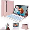 Capa para teclado Samsung Tablet S9FE, capa de couro com teclado removível e retroiluminado X510, capa para caneta embutida X516 adequada