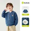Dududu Home Jaqueta Grossa Infantil Inverno Meninos com Plus Veludo Roupa de Inverno para Meninas Tricô para Bebês Roupas Infantis para Meninas
