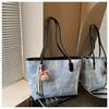 Bolso Tote Grande de Colorido Estilo Casual Caliente Transfronterizo para Estudiantes Bolso de Hombro con Relieve Lindo Combinable para Clase Mujeres